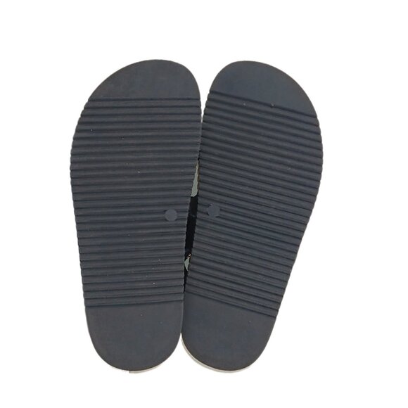 Steve Madden Mona Sandals Womens 5.5 Black Leather Strappy Dad Comfort - Picture 5 of 6